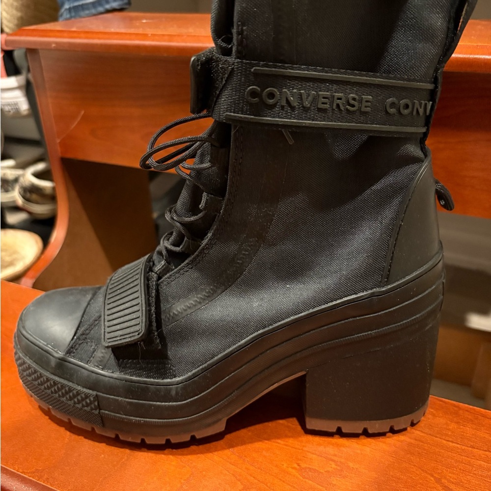 Converse Women's Black High-Top Platform Boots